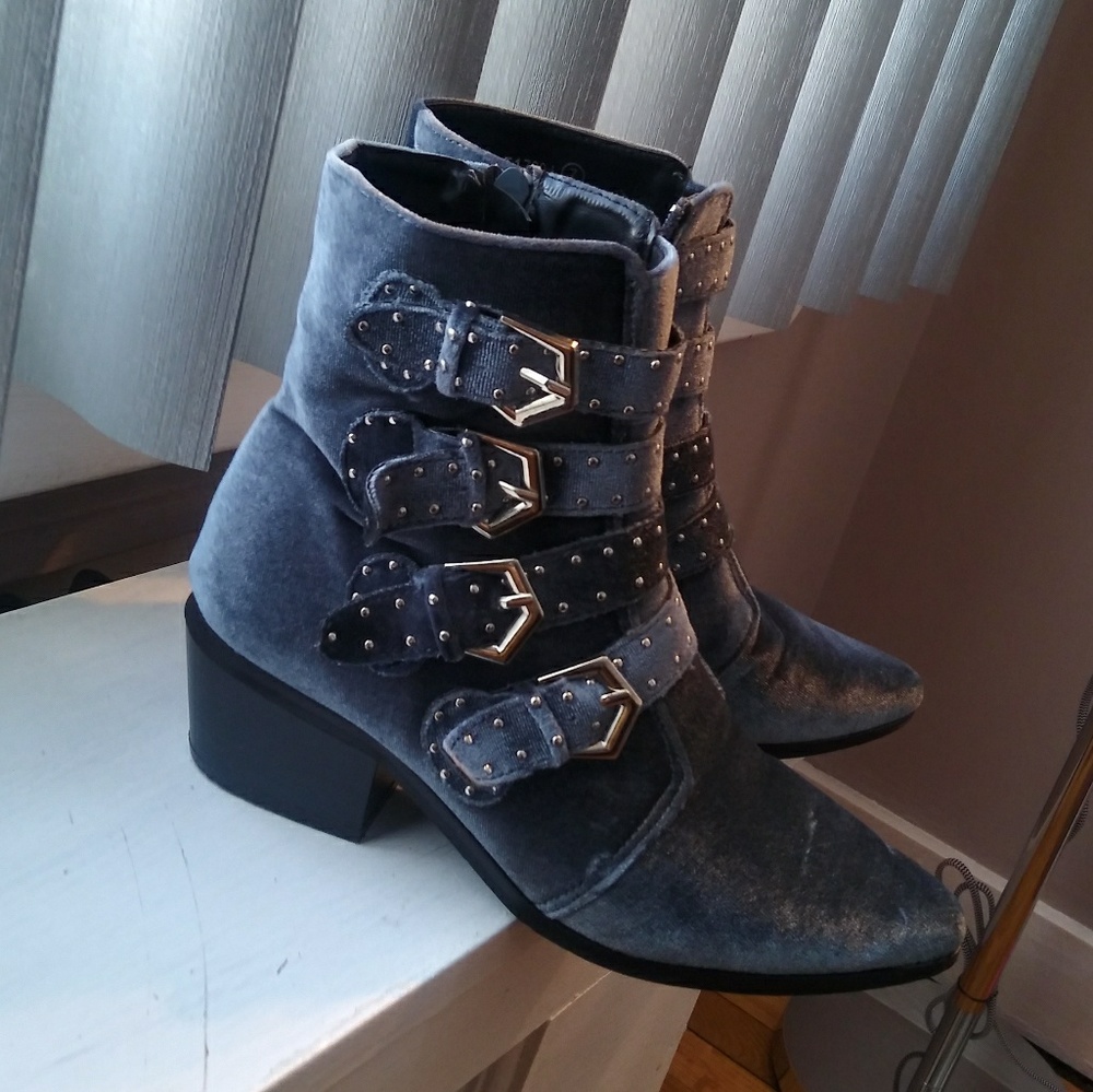 Blue booties